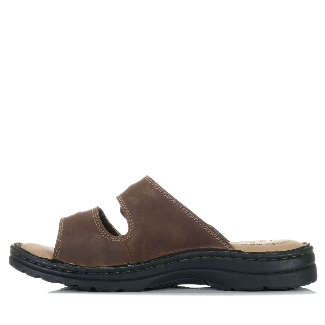 Hush Puppies Slider Brown, 10 UK, 11 UK, 12 UK, 13 UK, 6 UK, 7 UK, 8 UK, 9 UK, brown, Hush Puppies, mens, sandals, wide