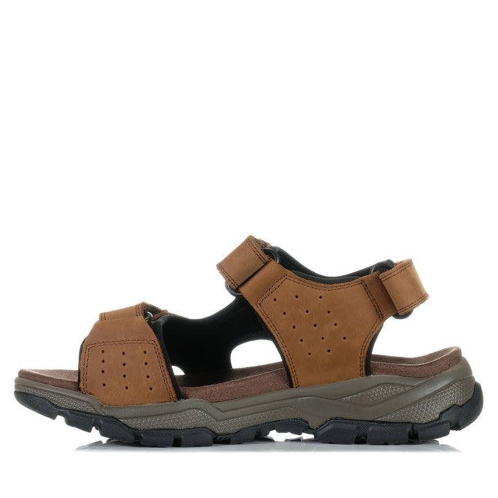 Hush Puppies Traverse Brown Wild, brown, hush puppies, mens, sandals, wide