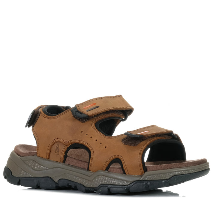 Hush Puppies Traverse Brown Wild, brown, hush puppies, mens, sandals, wide