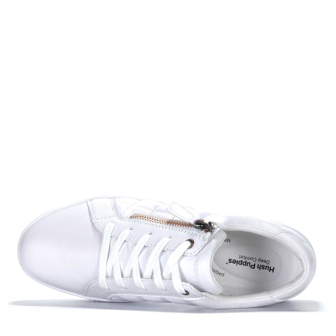 Hush Puppies Value White Womens Sneakers