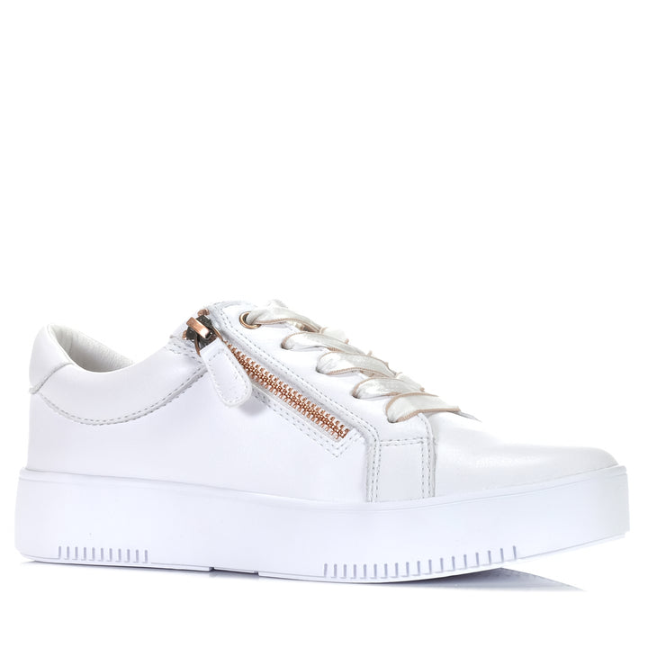 Hush Puppies Virtue White, Womens, flats, hush puppies, low-tops, shoes, sneakers, white, wide, womens