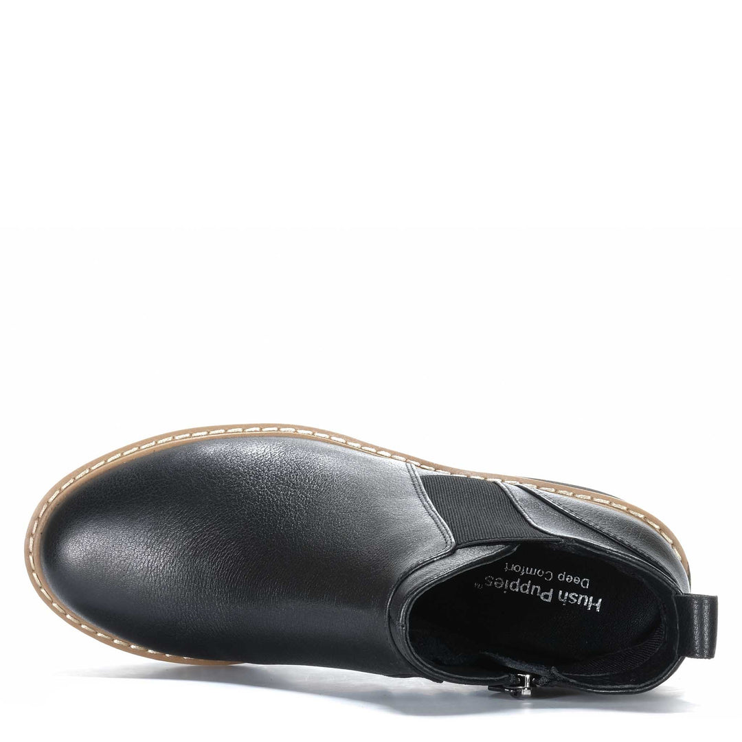 Hush Puppies Wendy Black Womens Boots