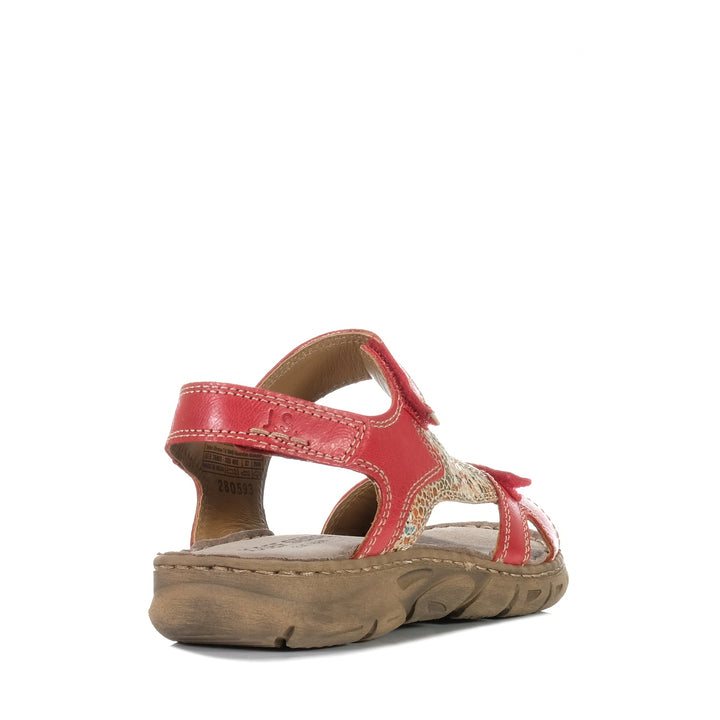 Josef Seibel Brenda 03 Rot-Multi Red, Womens, flats, josef seibel, multi, red, sandals, womens