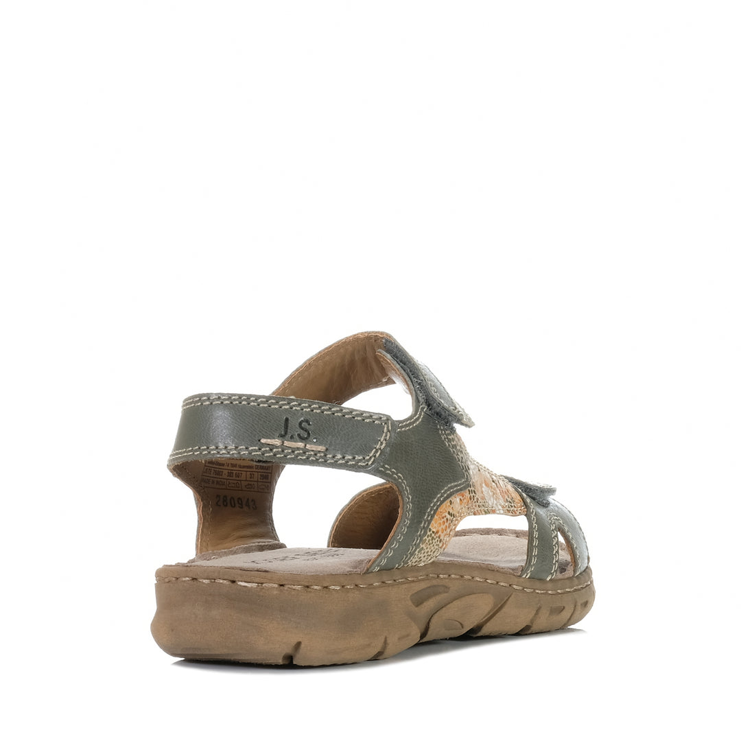 Josef Seibel Brenda 03 Schilf-Multi Green, Womens, flats, josef seibel, multi, sandals, womens