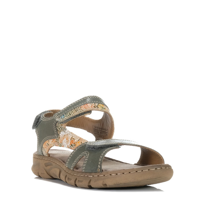 Josef Seibel Brenda 03 Schilf-Multi Green, Womens, flats, josef seibel, multi, sandals, womens