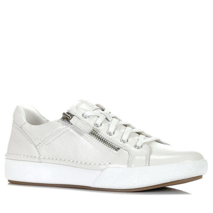 Josef Seibel Claire 03 White, Womens, flat, flats, josef seibel, low-tops, shoes, sneakers, white, womens