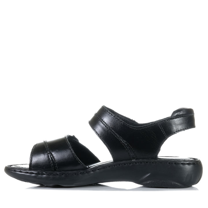 Josef Seibel Debra Schwarz Black, Womens, black, flats, josef seibel, sandals, womens