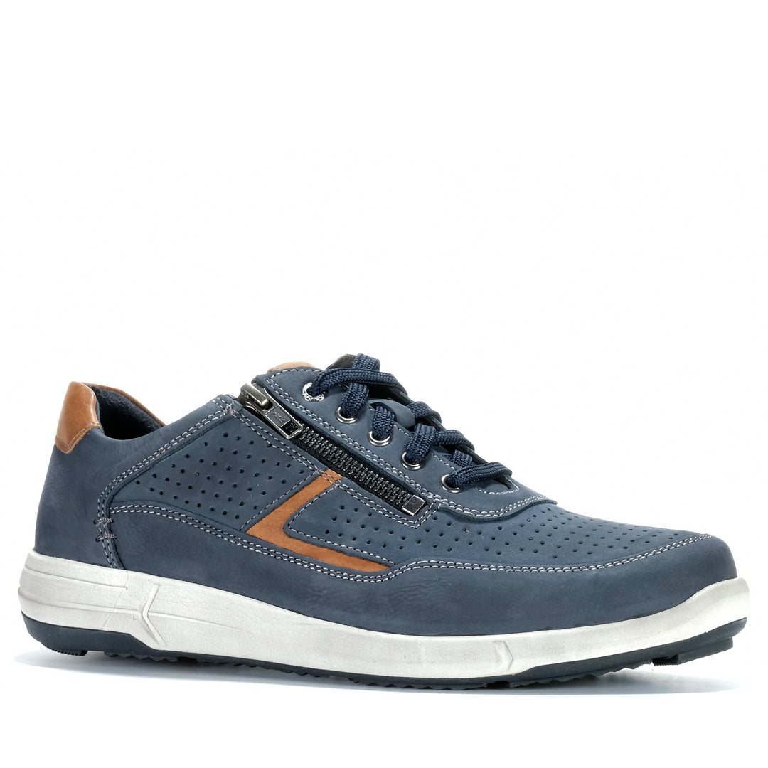 Josef Seibel Enrico 32 Indigo Combo Mens Shoes