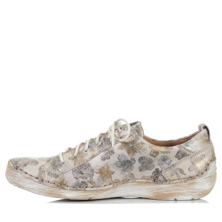 Josef Seibel Fergey 56 Creme Multi, Womens, flats, josef seibel, low-tops, shoes, sneakers, taupe, womens