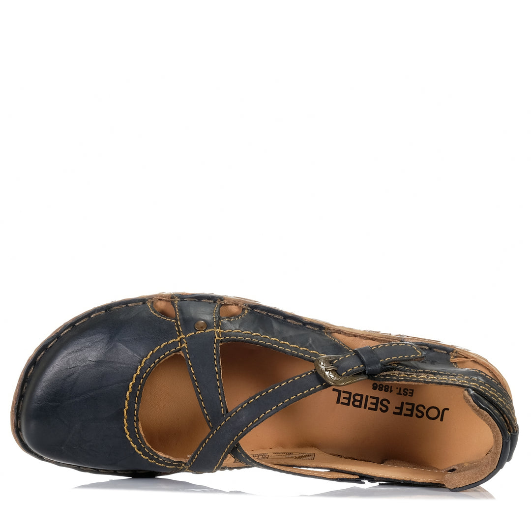 Josef Seibel Rosalie 13 Ocean Blue, Womens, blue, flats, josef seibel, sandals, womens