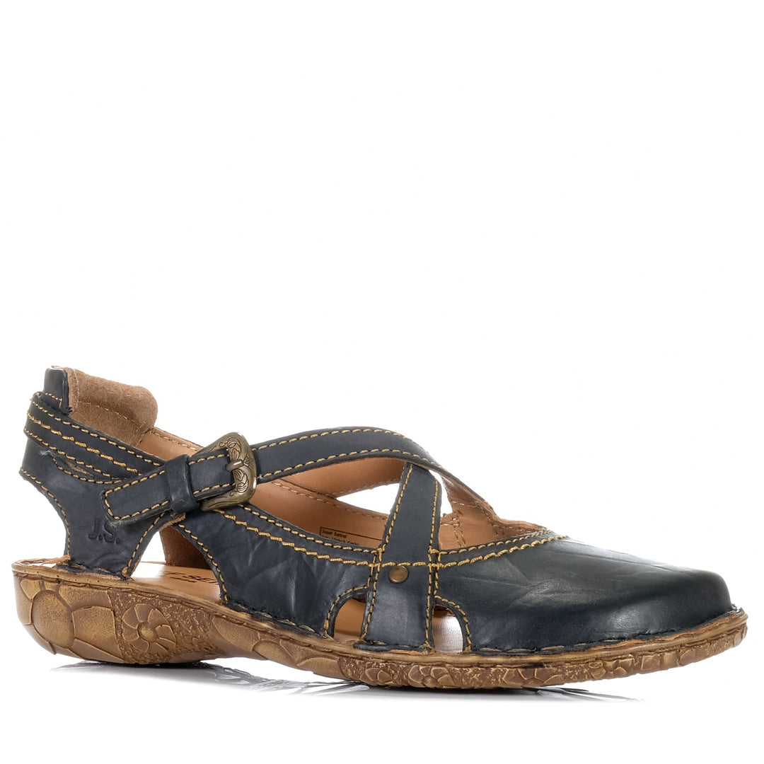 Josef Seibel Rosalie 13 Ocean Blue, Womens, blue, flats, josef seibel, sandals, womens