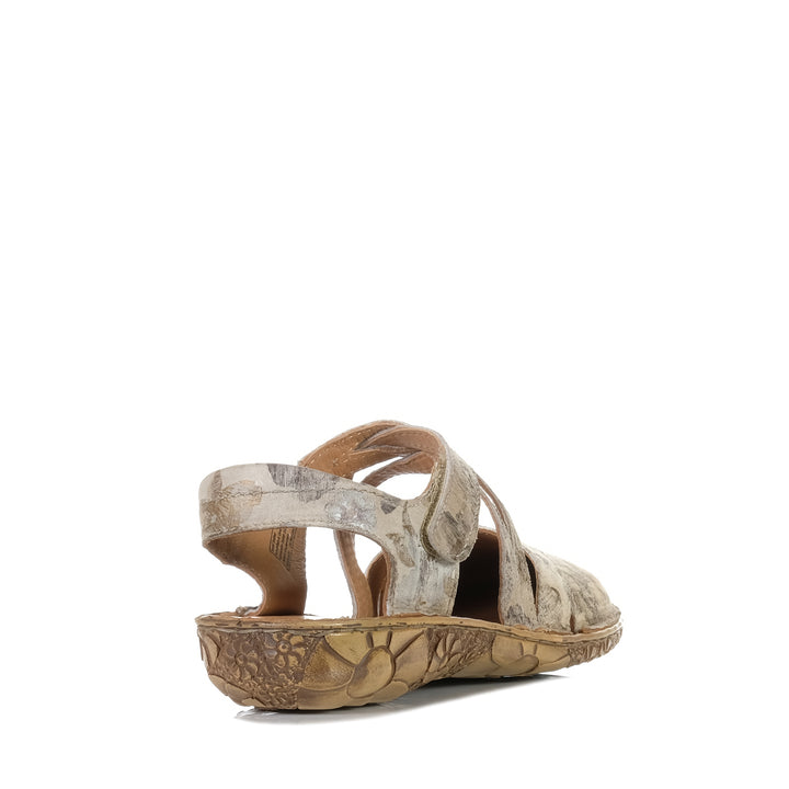 Josef Seibel Rosalie 54 Creme Multi, Womens, flat, josef seibel, sandals, taupe, womens