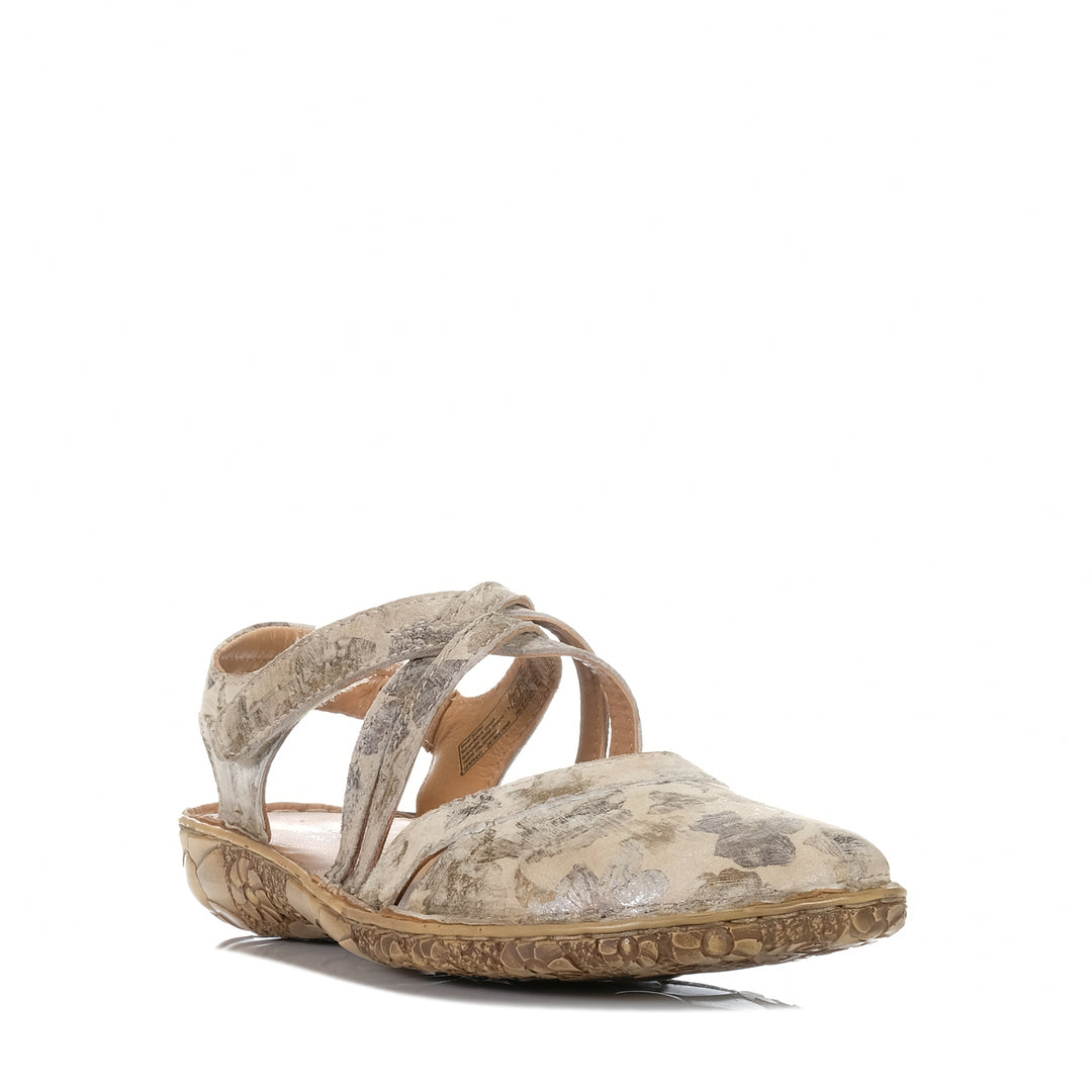 Josef Seibel Rosalie 54 Creme Multi, Womens, flat, josef seibel, sandals, taupe, womens