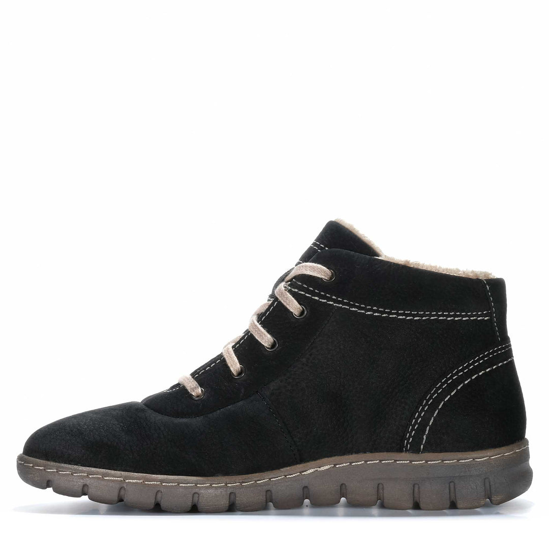 Josef Seibel Steffi 53 Schwarz Kombi Womens Boots