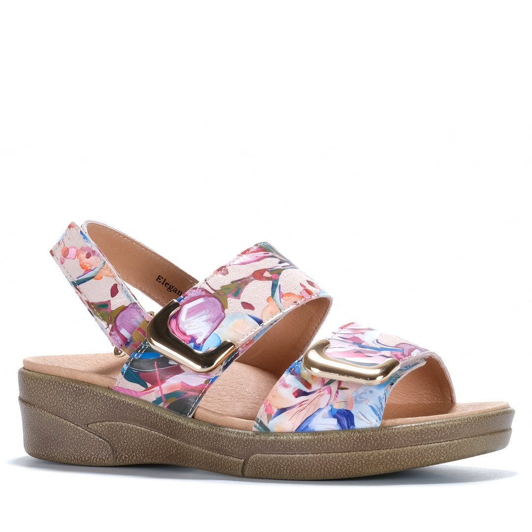 Klouds Elegance Print Hibiscus Womens Sandals