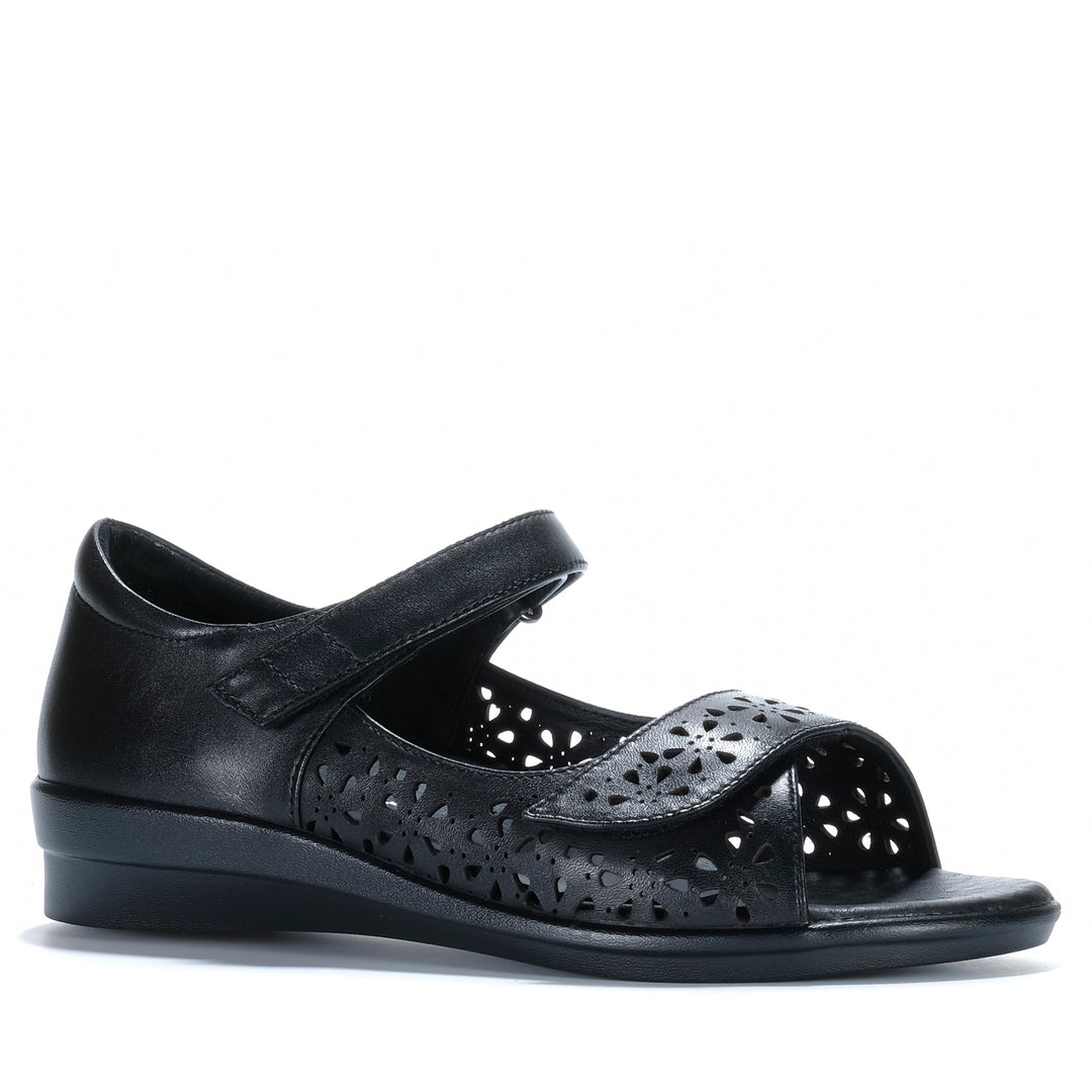 Klouds Tracy Perf Black Womens Sandals