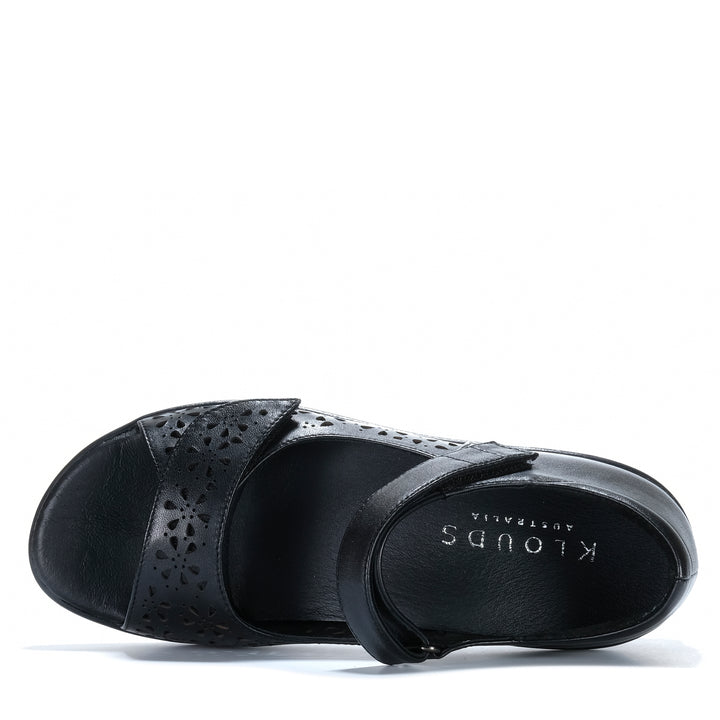 Klouds Tracy Perf Black Womens Sandals