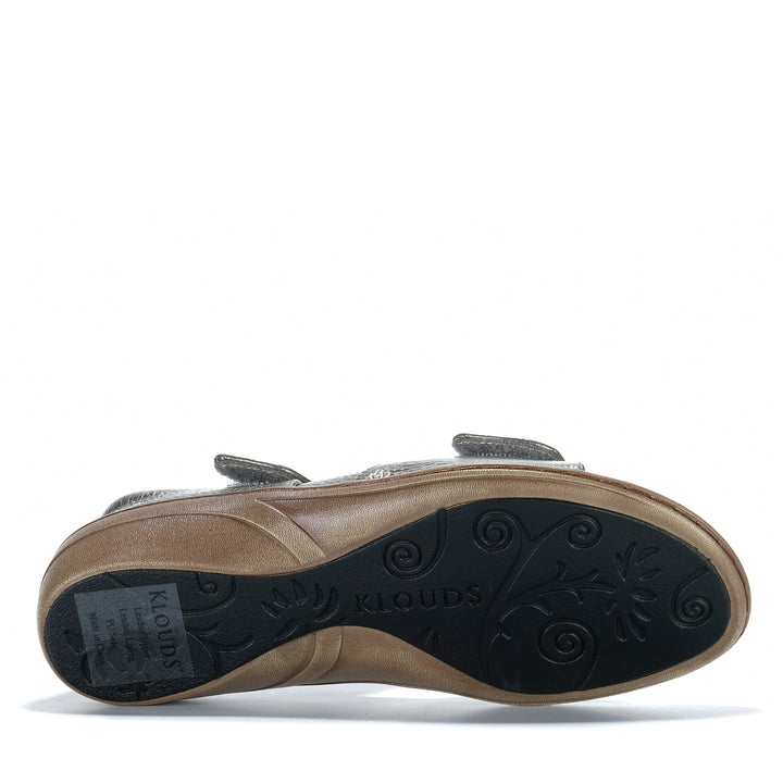 Klouds Violet Pebble Metallic Womens Sandals