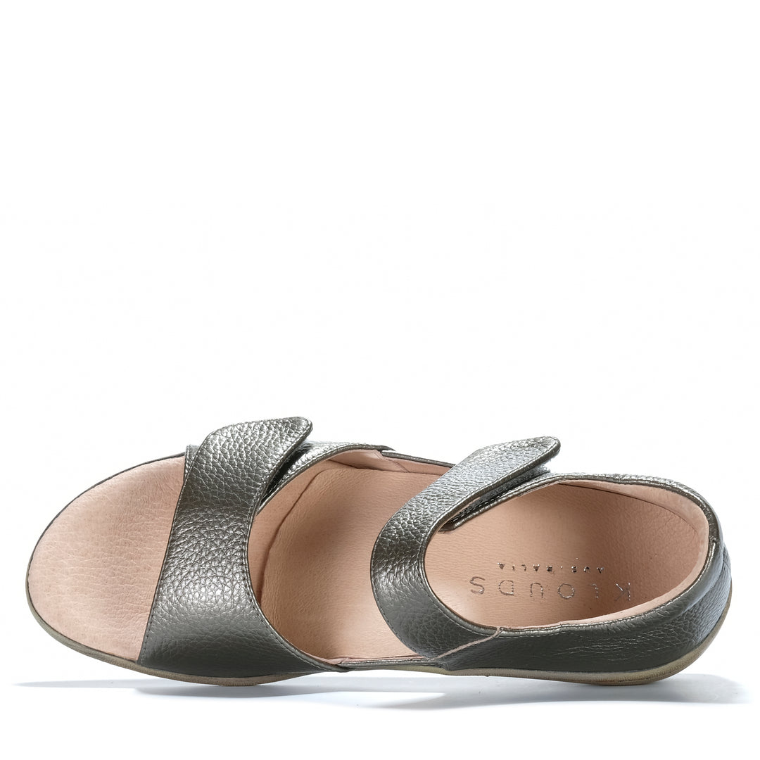 Klouds Violet Pebble Metallic Womens Sandals