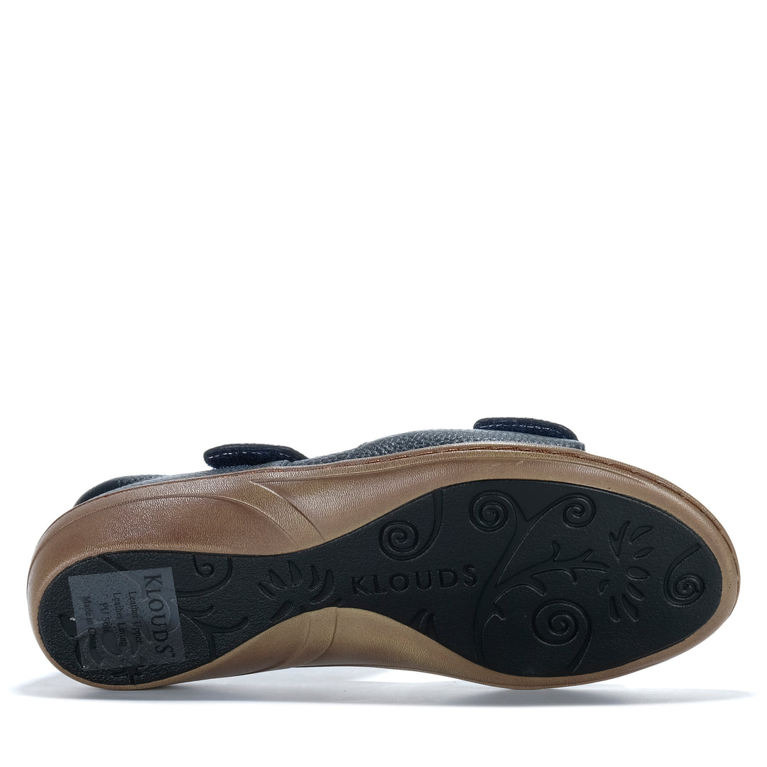 Klouds Violet Pebble Navy Womens Sandals