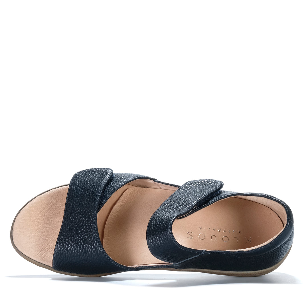 Klouds Violet Pebble Navy Womens Sandals
