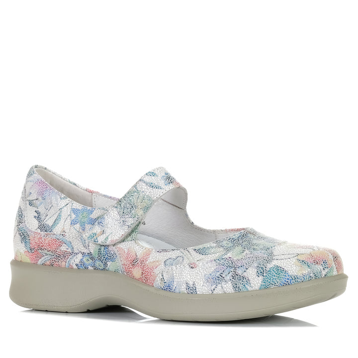 Klouds Yanis XW Print Multi, Womens, flats, Klouds, multi, shoes, wide, womens