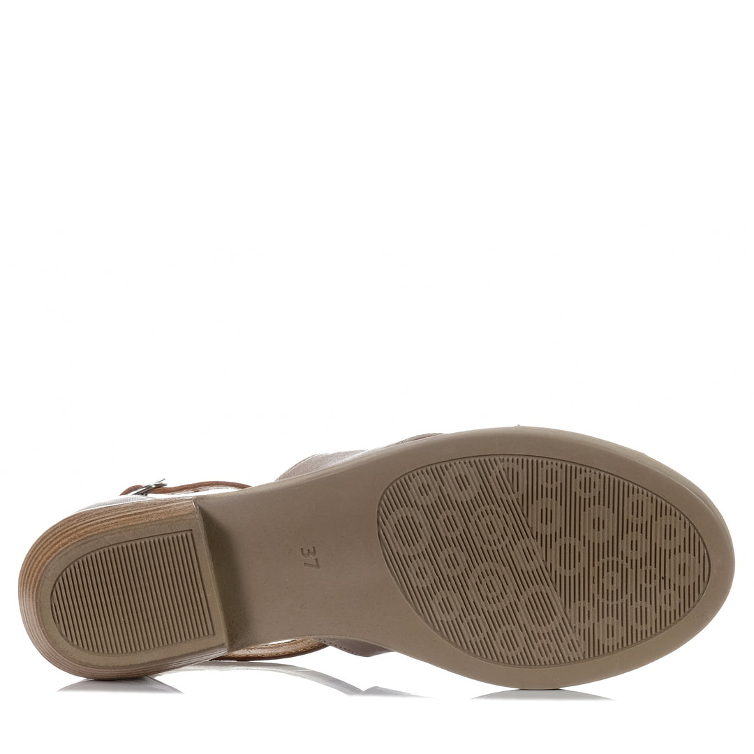 Le Sansa Digby Hat/Tan, Womens, brown, flats, grey, Le Sansa, sandals, womens