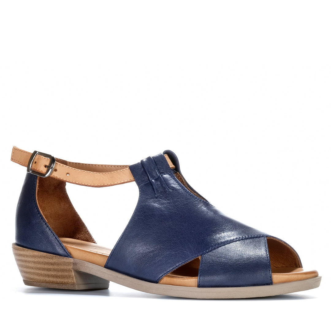 Le Sansa Digby Navy/Tan Womens Sandals