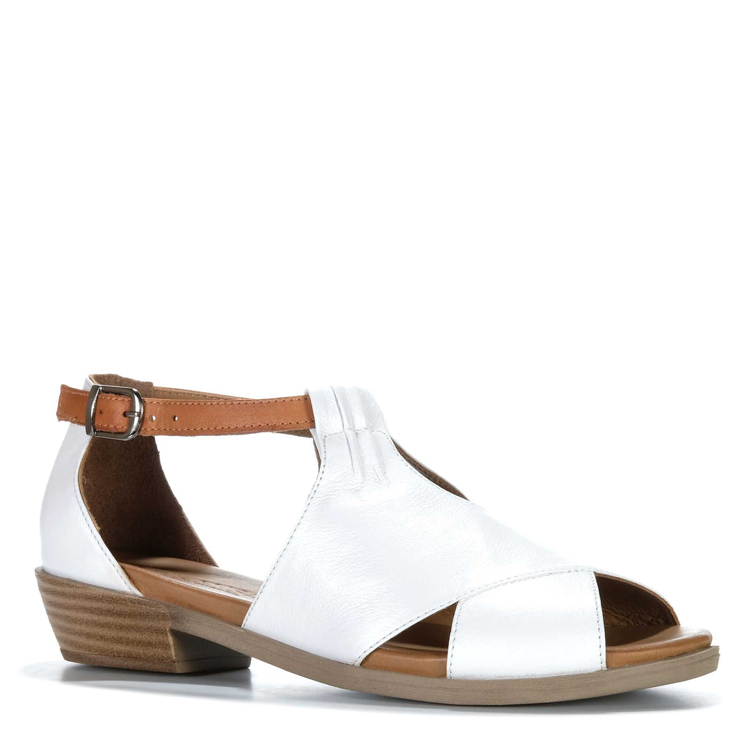 Le Sansa Digby Womens Sandals#color_white-tan