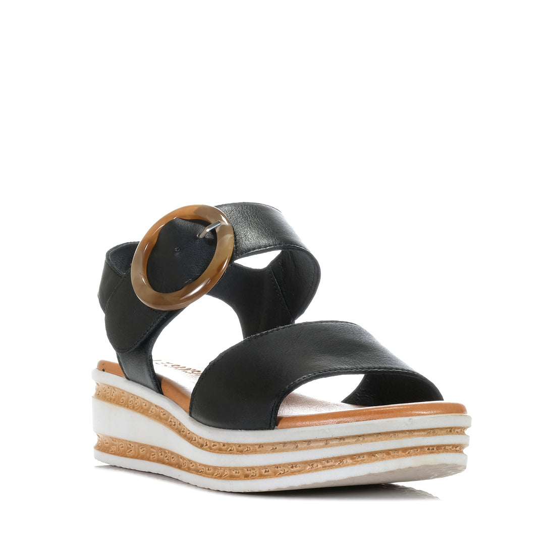 Le Sansa Guard Black, Womens, black, flats, le sansa, sandals, womens