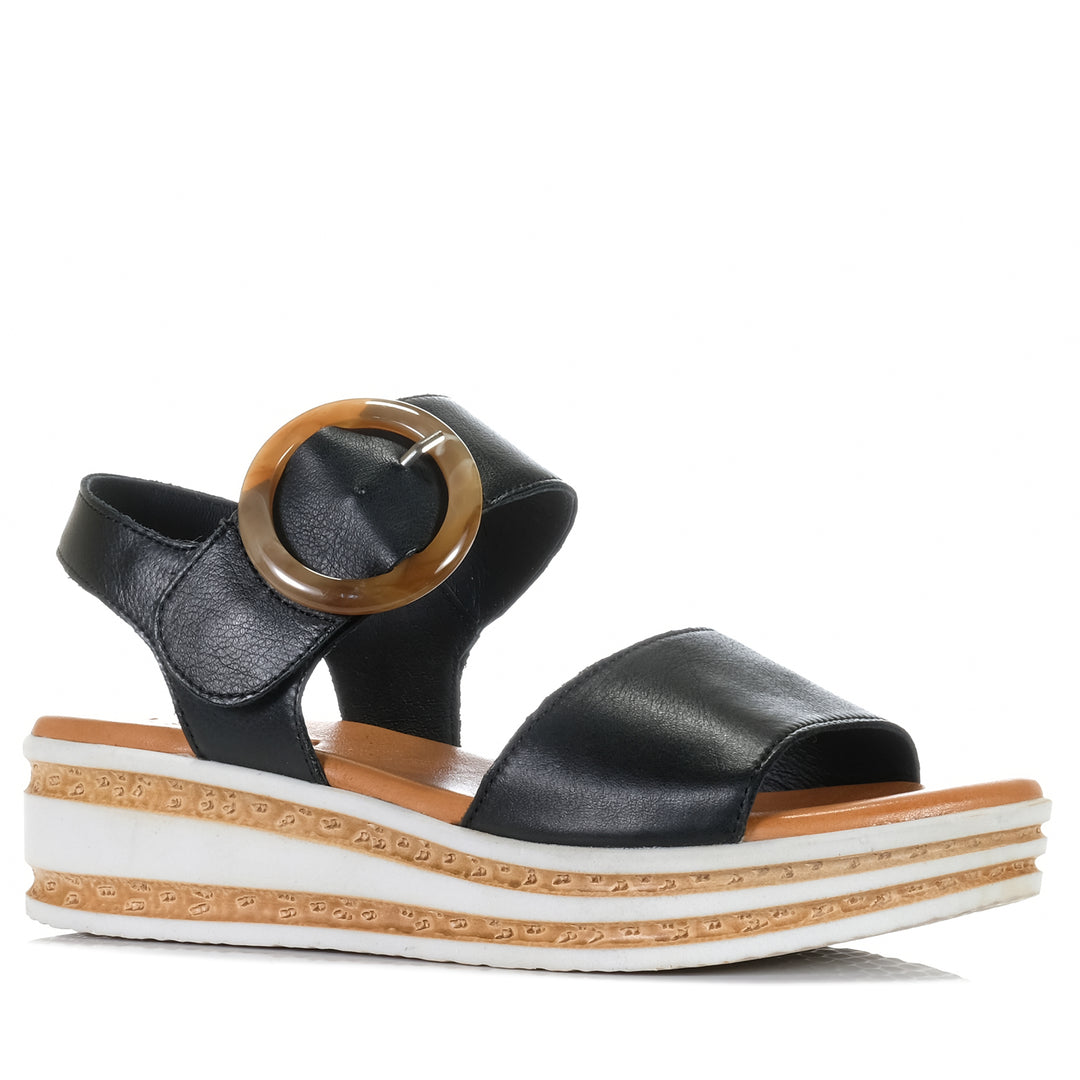 Le Sansa Guard Black, Womens, black, flats, le sansa, sandals, womens