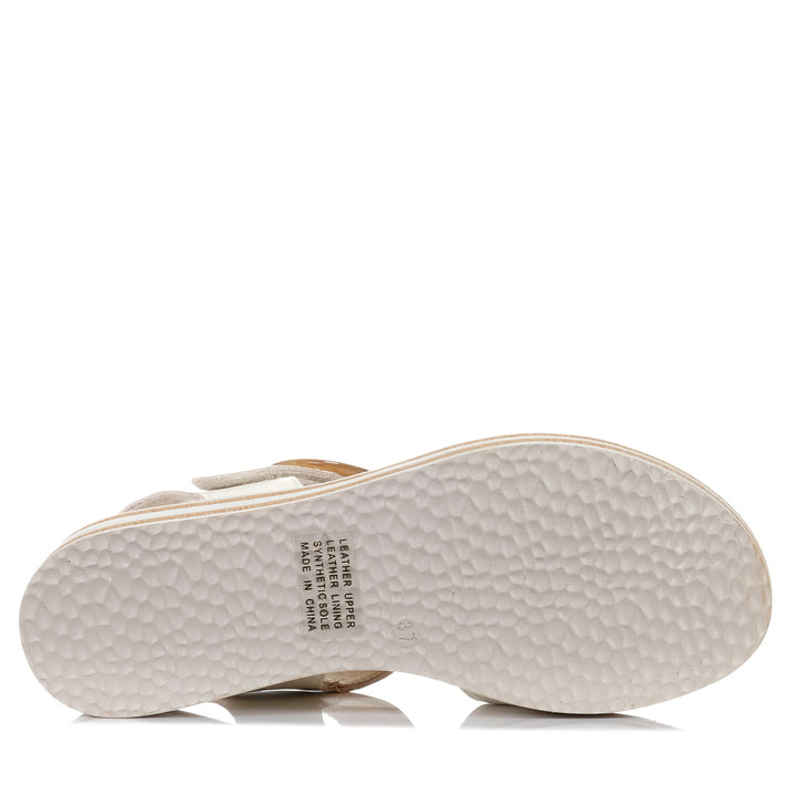 Le Sansa Guard Bone, Womens, flats, le sansa, sandals, white, womens