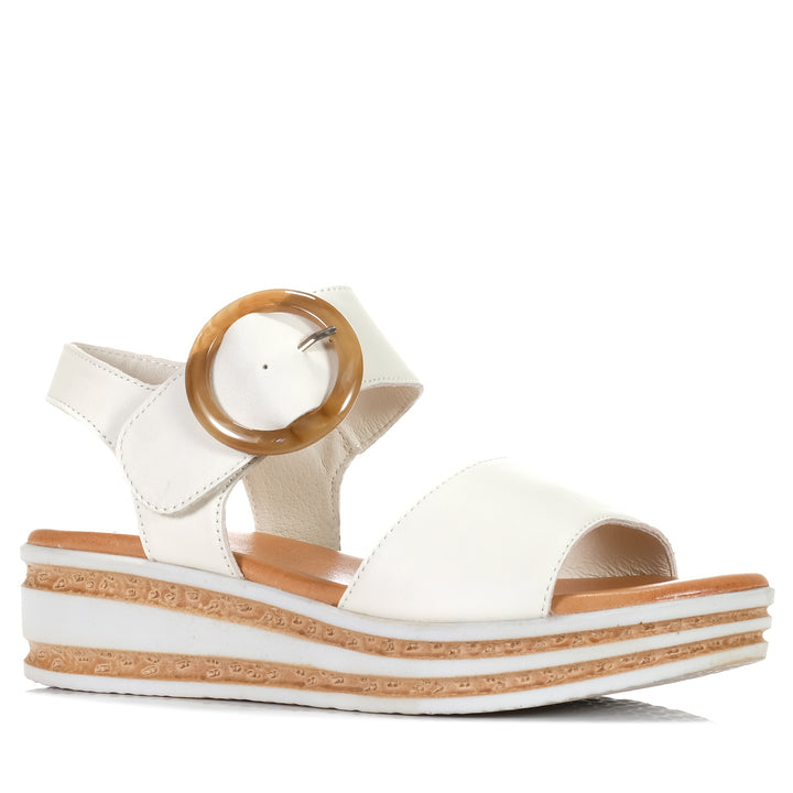 Le Sansa Guard Bone, Womens, flats, le sansa, sandals, white, womens