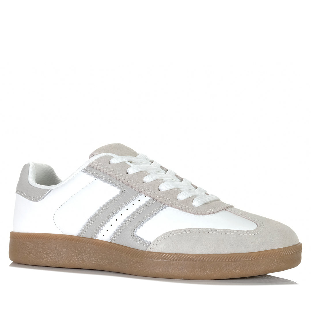 Le Sansa Jasper White/Grey Womens Sneakers