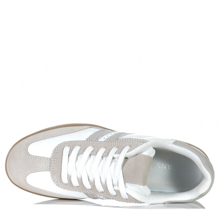 Le Sansa Jasper White/Grey Womens Sneakers