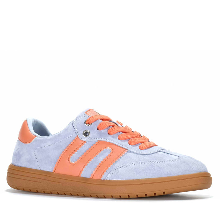 Le Sansa Juno Pale Blue/Orange Womens Sneakers