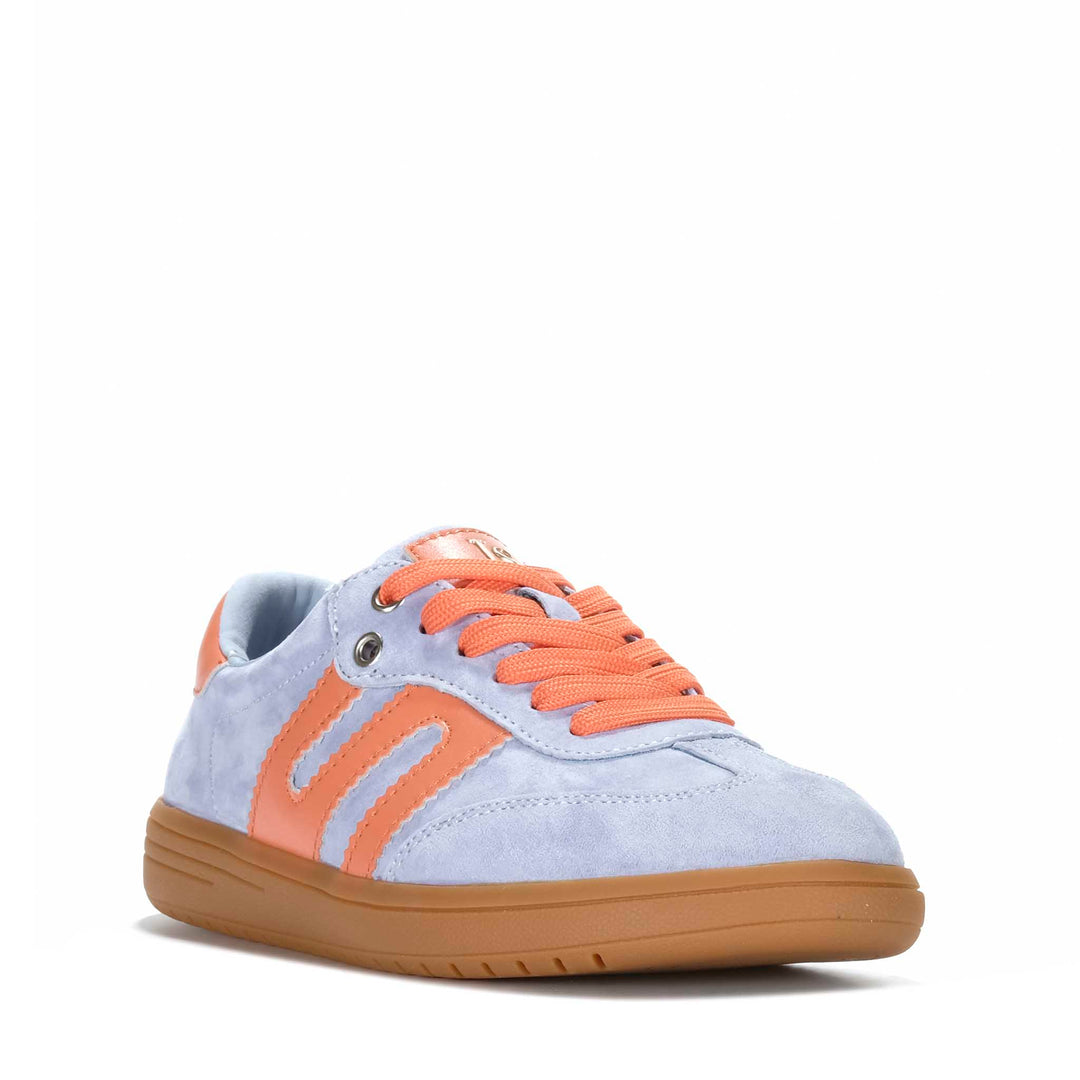Le Sansa Juno Pale Blue/Orange Womens Sneakers