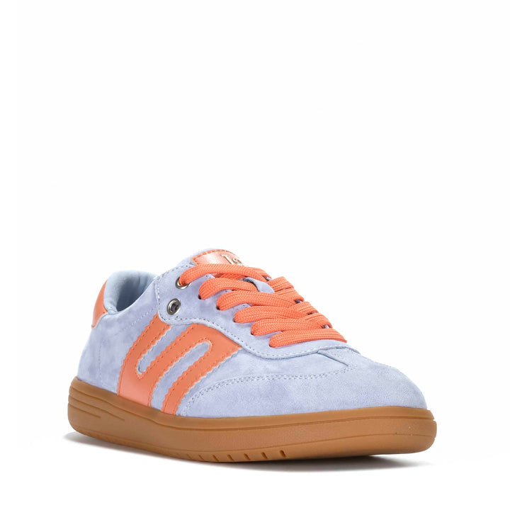 Le Sansa Juno Pale Blue/Orange Womens Sneakers