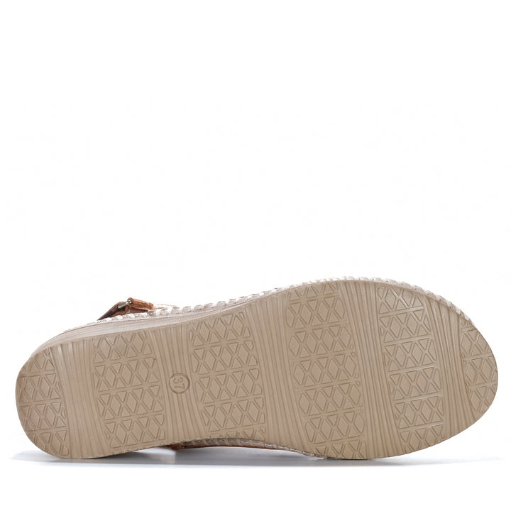 Le Sansa Kirra Tan/Multi Womens Sandals