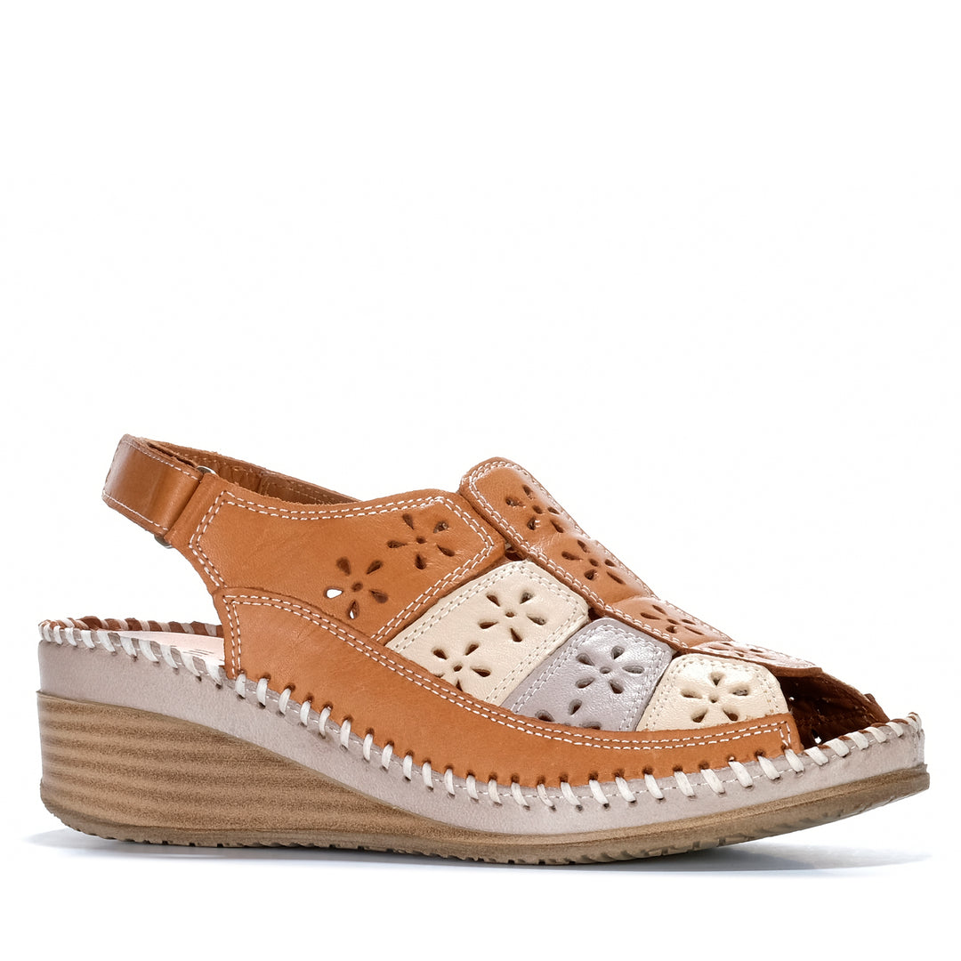 Le Sansa Kirra Tan/Multi Womens Sandals