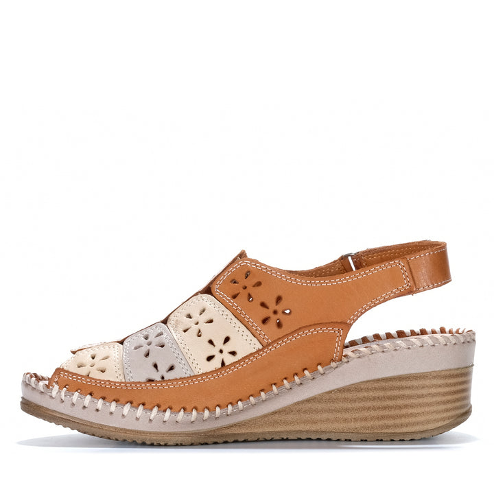 Le Sansa Kirra Tan/Multi Womens Sandals