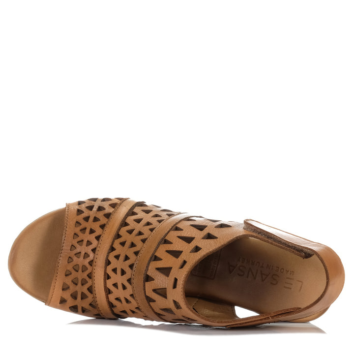 Le Sansa Lora Tan, Womens, Brown, heels, Le Sansa, sandals, womens