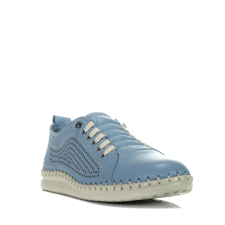 Le Sansa Monique Denim, Womens, blue, flats, le sansa, shoes, womens