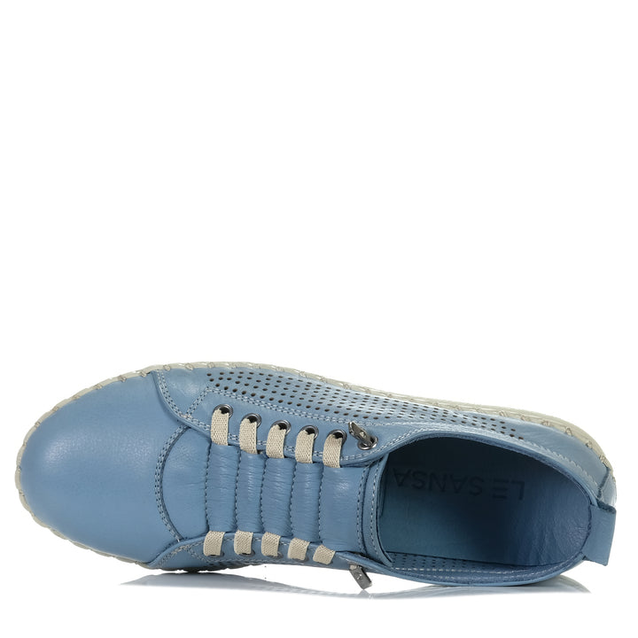 Le Sansa Monique Denim, Womens, blue, flats, le sansa, shoes, womens