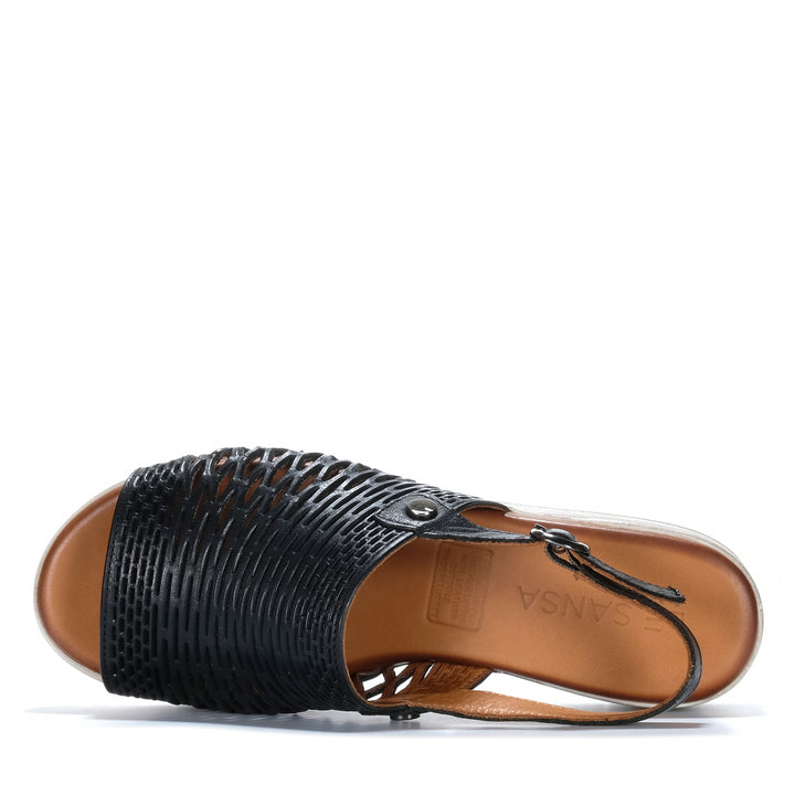 Le Sansa Topaz Black Womens Sandals