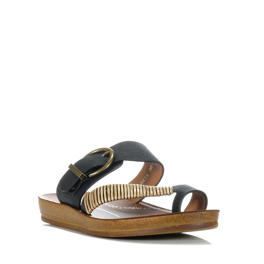 Los Cabos Bria Black, Womens, black, flats, los cabos, sandals, womens