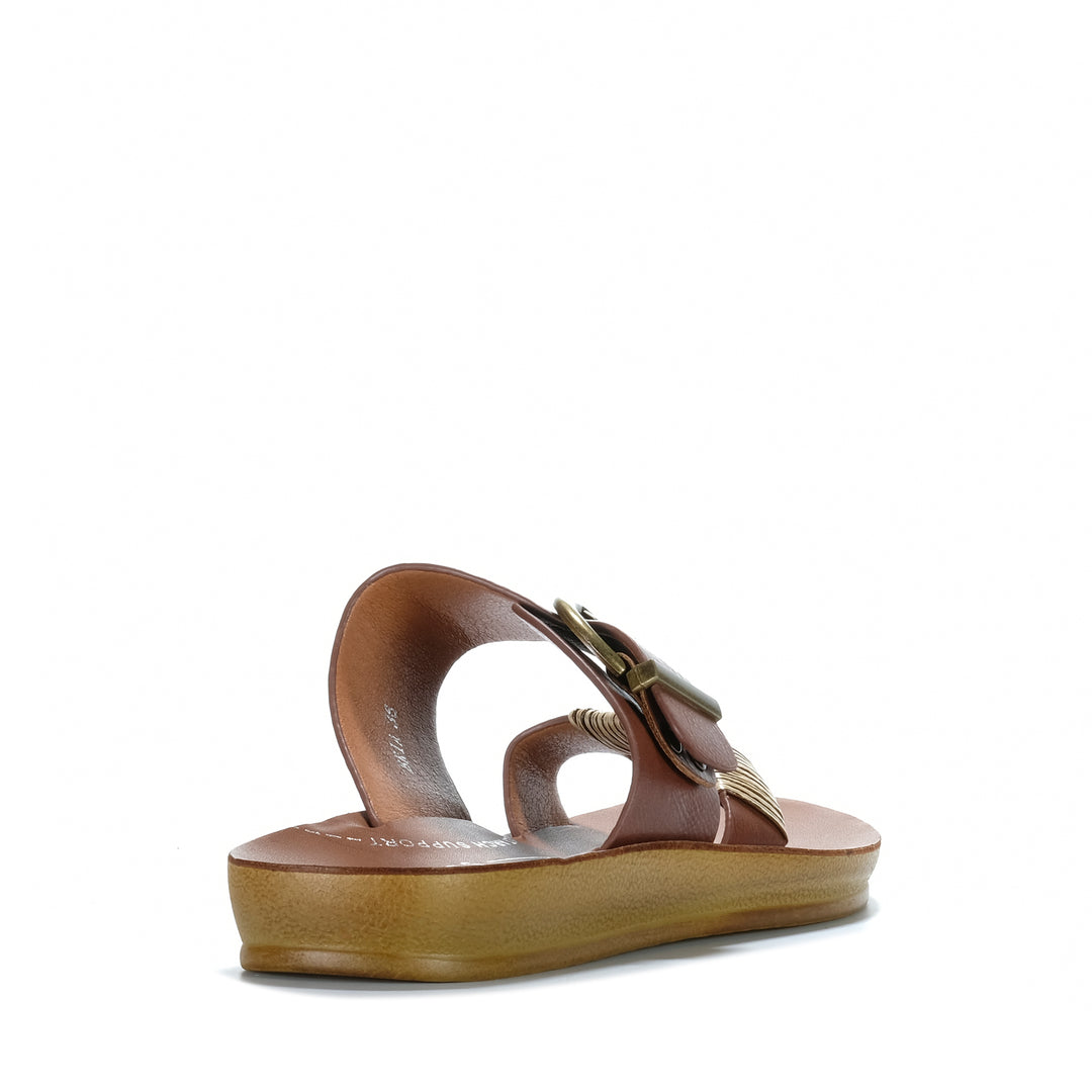 Los Cabos Bria Cognac Womens Sandals