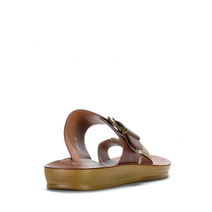 Los Cabos Bria Cognac Womens Sandals