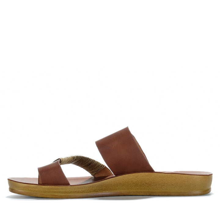 Los Cabos Bria Cognac Womens Sandals