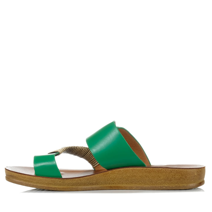 Los Cabos Bria Emerald, Womens, flats, green, los cabos, sandals, womens